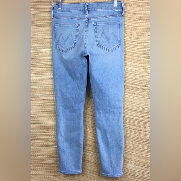 MOTHER The Looker Crop High-Rise Jeans in Swimming Pool Sunday Size 26 - Picture 8 of 16
